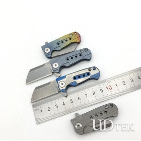 S35VN blade Titanium alloy ball system no logo folding knife gift knife UD19047 